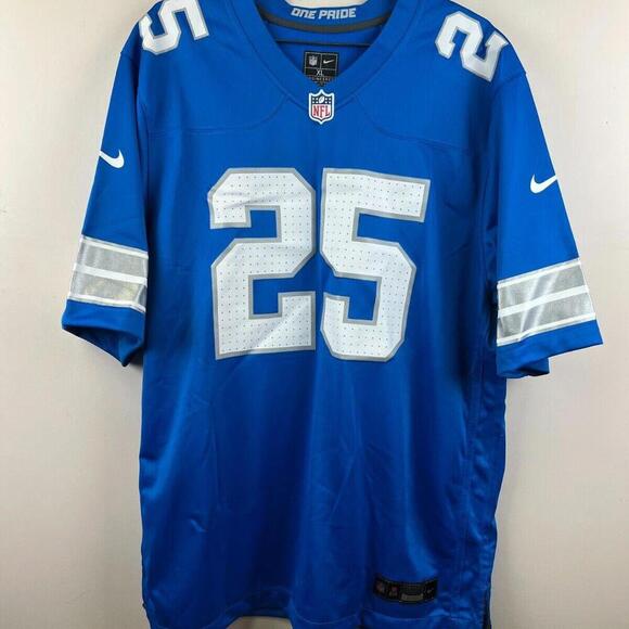 Men’s Detroit Lions Custom “SCHICK” #25 Nike Game Jersey Blue XL – NWOT 11/2024 - Picture 1 of 7
